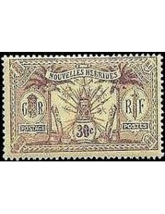 Nouvelles Hebrides N° 042 Obli