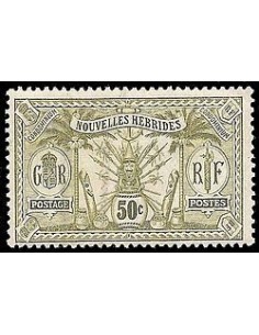 Nouvelles Hebrides N° 044 Obli