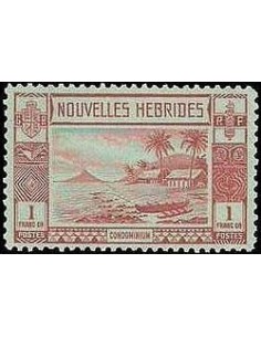 Nouvelles Hebrides N° 108 Obli