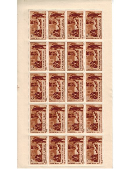 S P M PA N° 0002 Neuf ** Feuille de 20