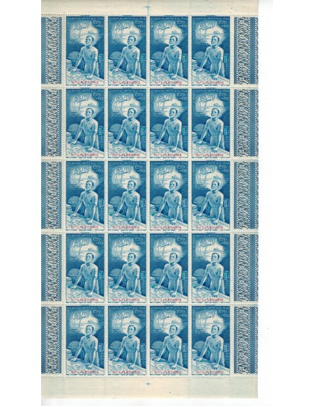 Nouv Cal N° PA 038 N** Feuille de 20