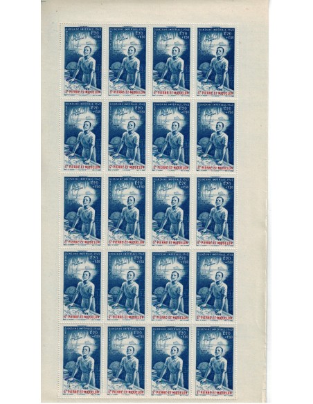 S P M PA N° 0003 Neuf ** Feuille de 20