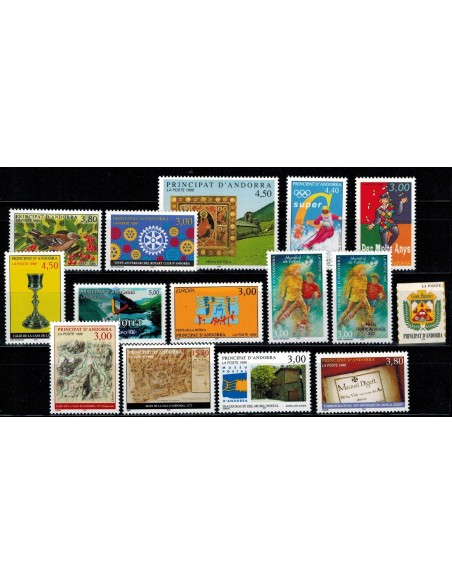 Annee complete Andorre 1992 N **