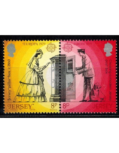 Timbre Poste Europa Ile de Jersey N° 0188/189 N** philatelie foxtimbre