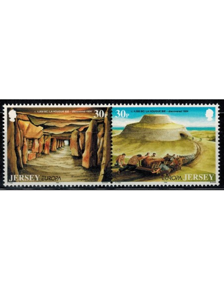 Timbre Poste Europa Ile de Jersey N° 0646/647 N** philatelie foxtimbre