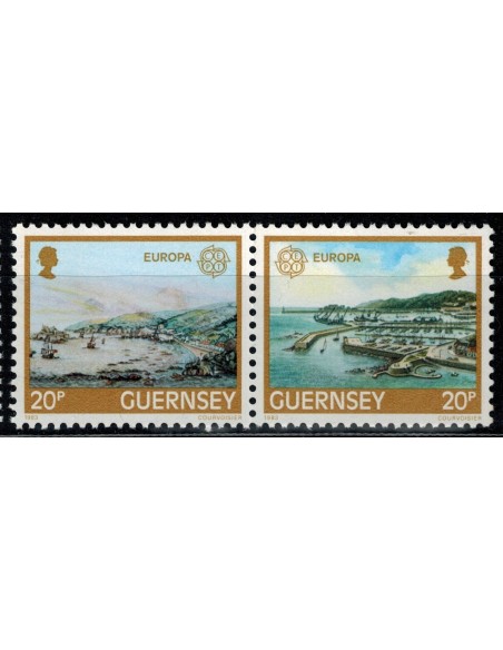 Timbre Poste Europa Ile de Guernesey N° 0269/270 N** philatelie foxtimbre