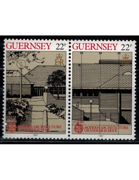 Timbre Poste Europa Ile de Guernesey N° 0393/394 N** philatelie foxtimbre