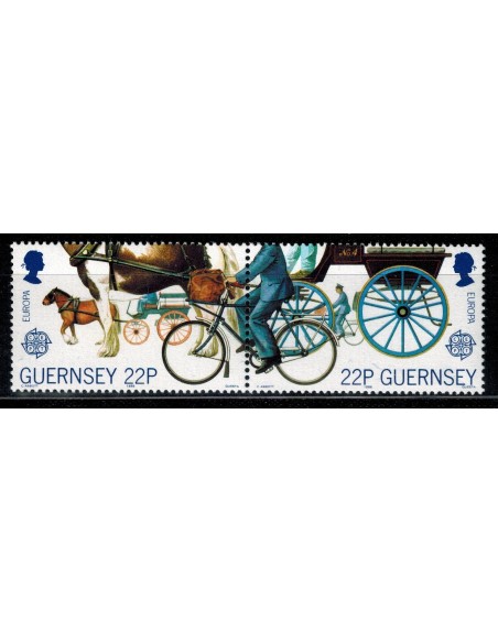 Timbre Poste Europa Ile de Guernesey N° 0421/422 N** philatelie foxtimbre