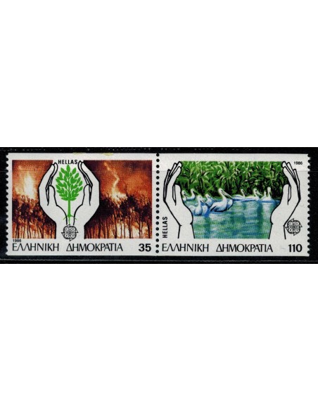 Timbre Poste Europa Grèce N° 1611A/1612A N** philatelie foxtimbre