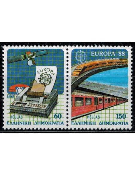 Timbre Poste Europa Grèce N° 1665/1666 N** philatelie foxtimbre