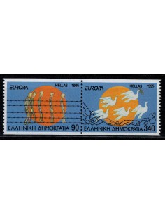 Timbre Poste Europa Grèce N° 1866/1867 N** philatelie foxtimbre