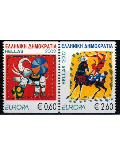 Timbre Poste Europa Grèce N° 2096/2097 N** philatelie foxtimbre