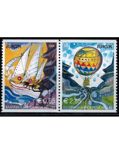 Timbre Poste Europa Grèce N° 2205/2206 N** philatelie foxtimbre
