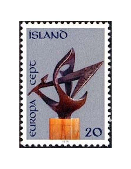 Timbre Poste Europa Islande N° 0443 N** philatelie foxtimbre