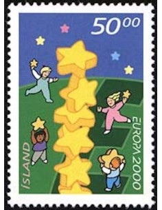 Timbre Poste Europa Islande N° 0890 N** philatelie foxtimbre