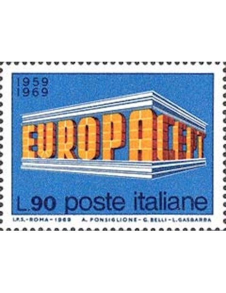Timbre Poste Europa Italie N° 1035 N** philatelie foxtimbre