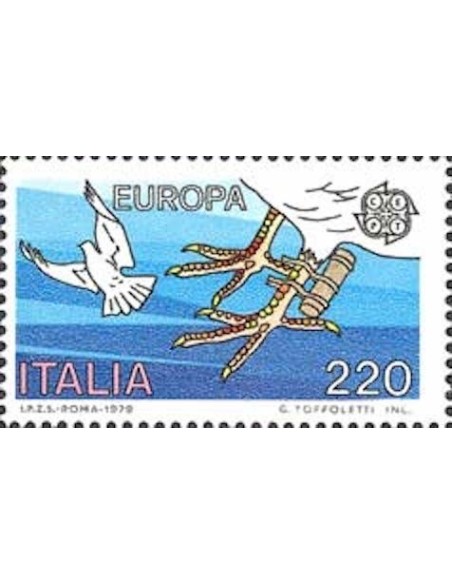 Timbre Poste Europa Italie N° 1390 N** philatelie foxtimbre