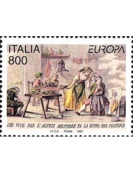 Timbre Poste Europa Italie N° 2225 N** philatelie foxtimbre