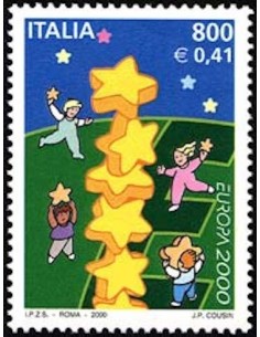 Timbre Poste Europa Italie N° 2454 N** philatelie foxtimbre