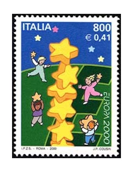 Timbre Poste Europa Italie N° 2454 N** philatelie foxtimbre