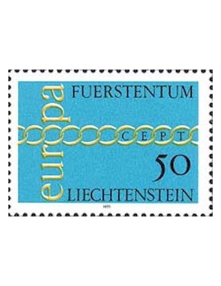 Timbre Poste Europa Liechtenstein N° 0487 N** philatelie foxtimbre