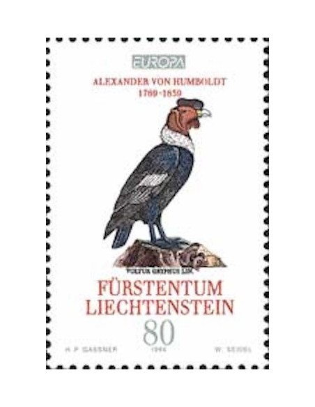 Timbre Poste Europa Liechtenstein N° 1020 N** philatelie foxtimbre