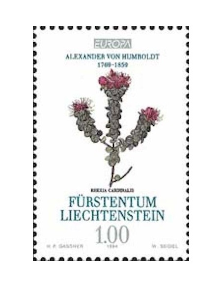 Timbre Poste Europa Liechtenstein N° 1021 N** philatelie foxtimbre