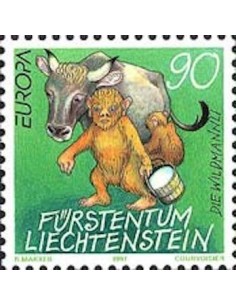 Timbre Poste Europa Liechtenstein N° 1086 N** philatelie foxtimbre