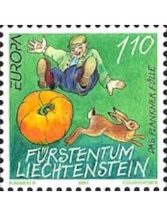 Timbre Poste Europa Liechtenstein N° 1087 N** philatelie foxtimbre