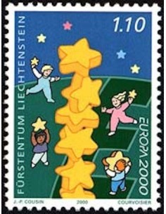 Timbre Poste Europa Liechtenstein N° 1175 N** philatelie foxtimbre