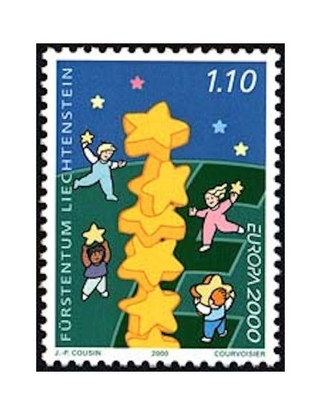 Timbre Poste Europa Liechtenstein N° 1175 N** philatelie foxtimbre