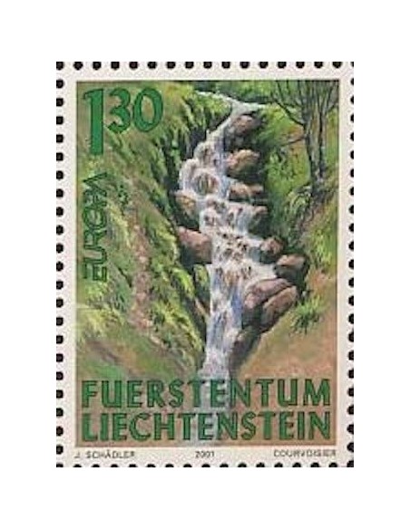 Timbre Poste Europa Liechtenstein N° 1196 N** philatelie foxtimbre