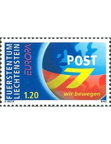 Timbre Poste Europa Liechtenstein N° 1251 N** philatelie foxtimbre