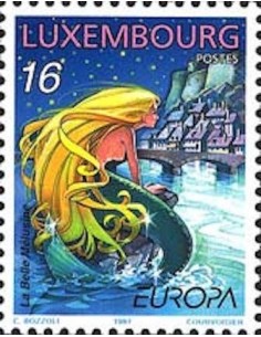 Timbre Poste Europa Luxembourg N° 1368 N** philatelie foxtimbre