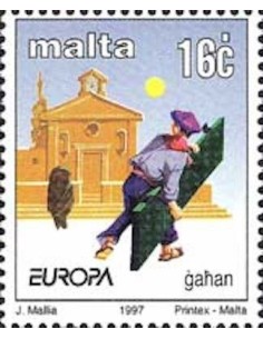 Timbre Poste Europa Malte N° 0987 N** philatelie foxtimbre