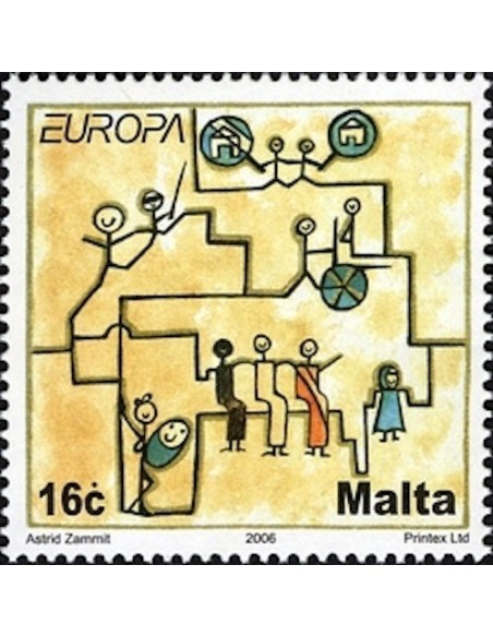 Timbre Poste Europa Malte N° 1415 N** philatelie foxtimbre