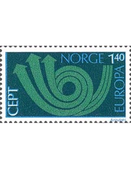 Timbre Poste Europa Norvège N° 0617 N** philatelie foxtimbre
