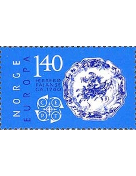 Timbre Poste Europa Norvège N° 0681 N** philatelie foxtimbre