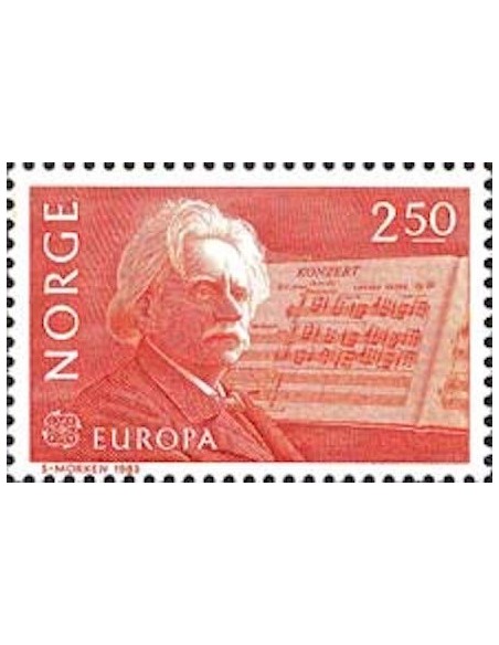 Timbre Poste Europa Norvège N° 0841 N** philatelie foxtimbre