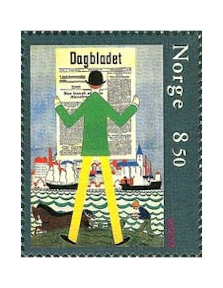 Timbre Poste Europa Norvège N° 1422 N** philatelie foxtimbre