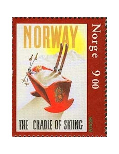 Timbre Poste Europa Norvège N° 1423 N** philatelie foxtimbre