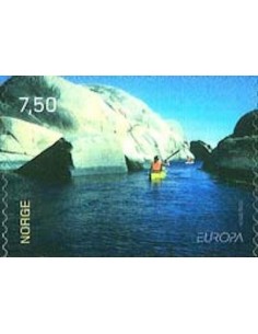 Timbre Poste Europa Norvège N° 1441 N** philatelie foxtimbre