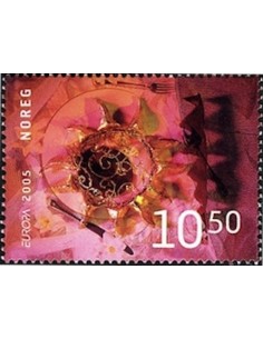 Timbre Poste Europa Norvège N° 1492 N** philatelie foxtimbre