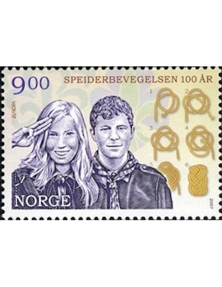 Timbre Poste Europa Norvège N° 1562 N** philatelie foxtimbre