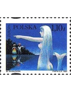 Timbre Poste Europa Pologne N° 3431 N** philatelie foxtimbre