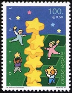 Timbre Poste Europa Portugal N° 2412 N** philatelie foxtimbre