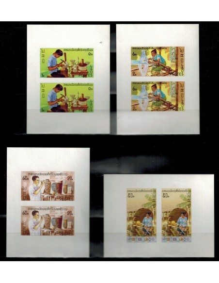 Bloc Feuillet Laos N° 053a-056a N **