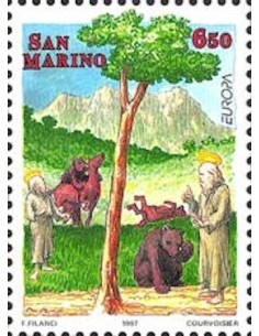 Timbre Poste Europa Saint-Marin N° 1497 N** philatelie foxtimbre
