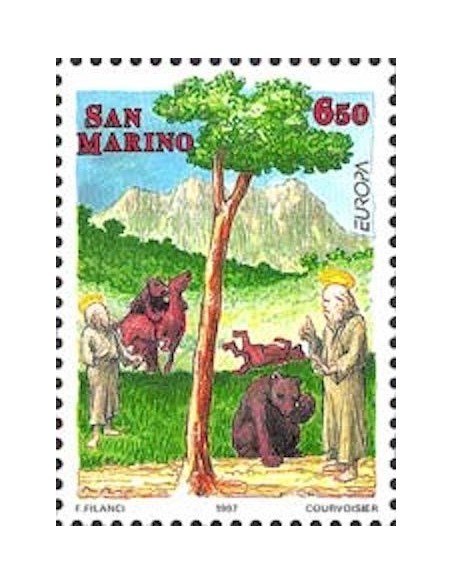 Timbre Poste Europa Saint-Marin N° 1497 N** philatelie foxtimbre