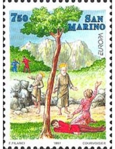 Timbre Poste Europa Saint-Marin N° 1498 N** philatelie foxtimbre